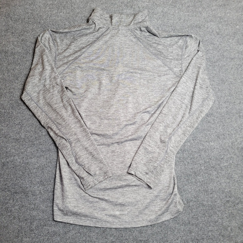 Nike Running 1/2 Zip Pullover Shirt Men's L Dri-Fit Gray Heather Long Sleeve - Picture 7 of 7